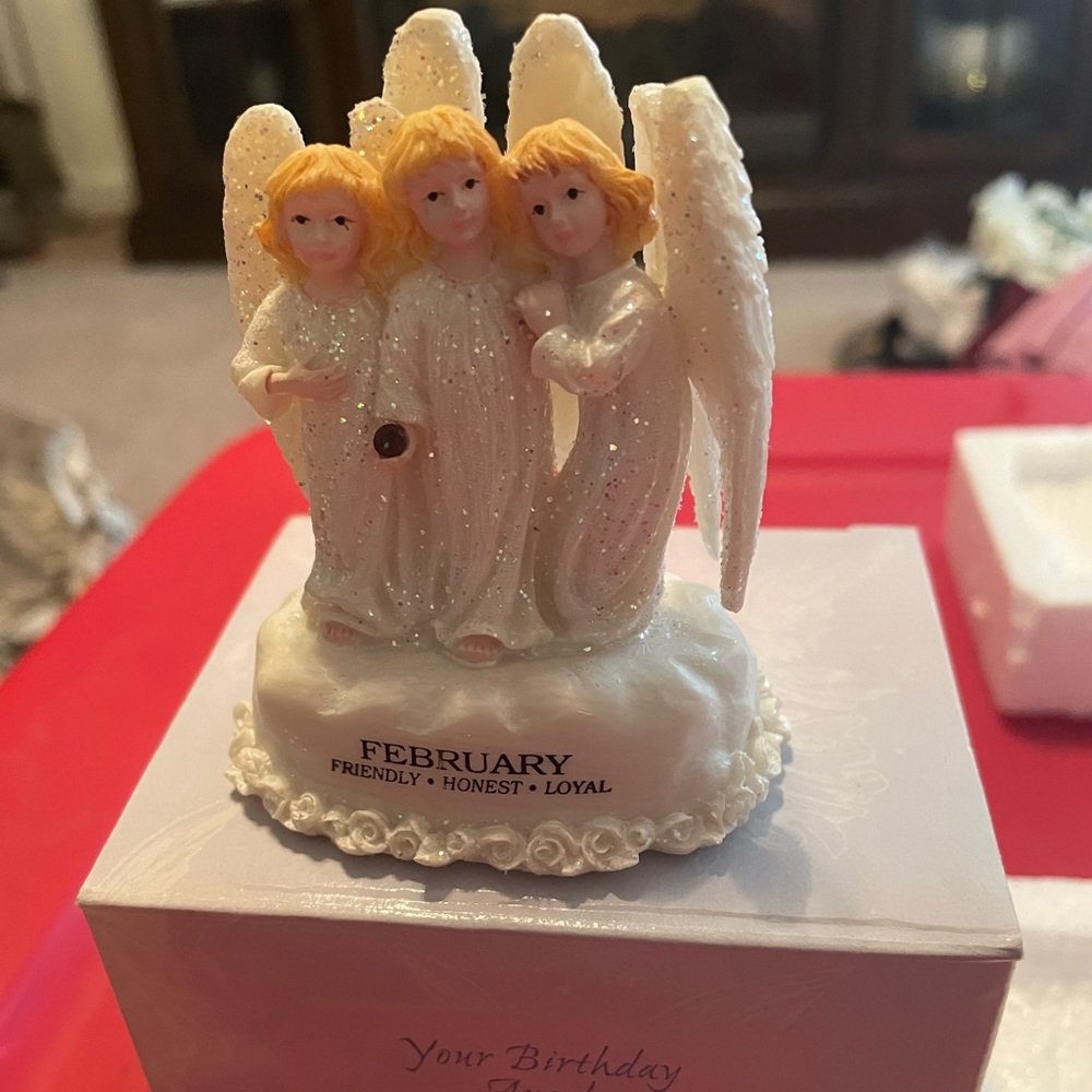 NIB Birthday Angels FEBRUARY with Amethyst birth stone - collectible by Ganz